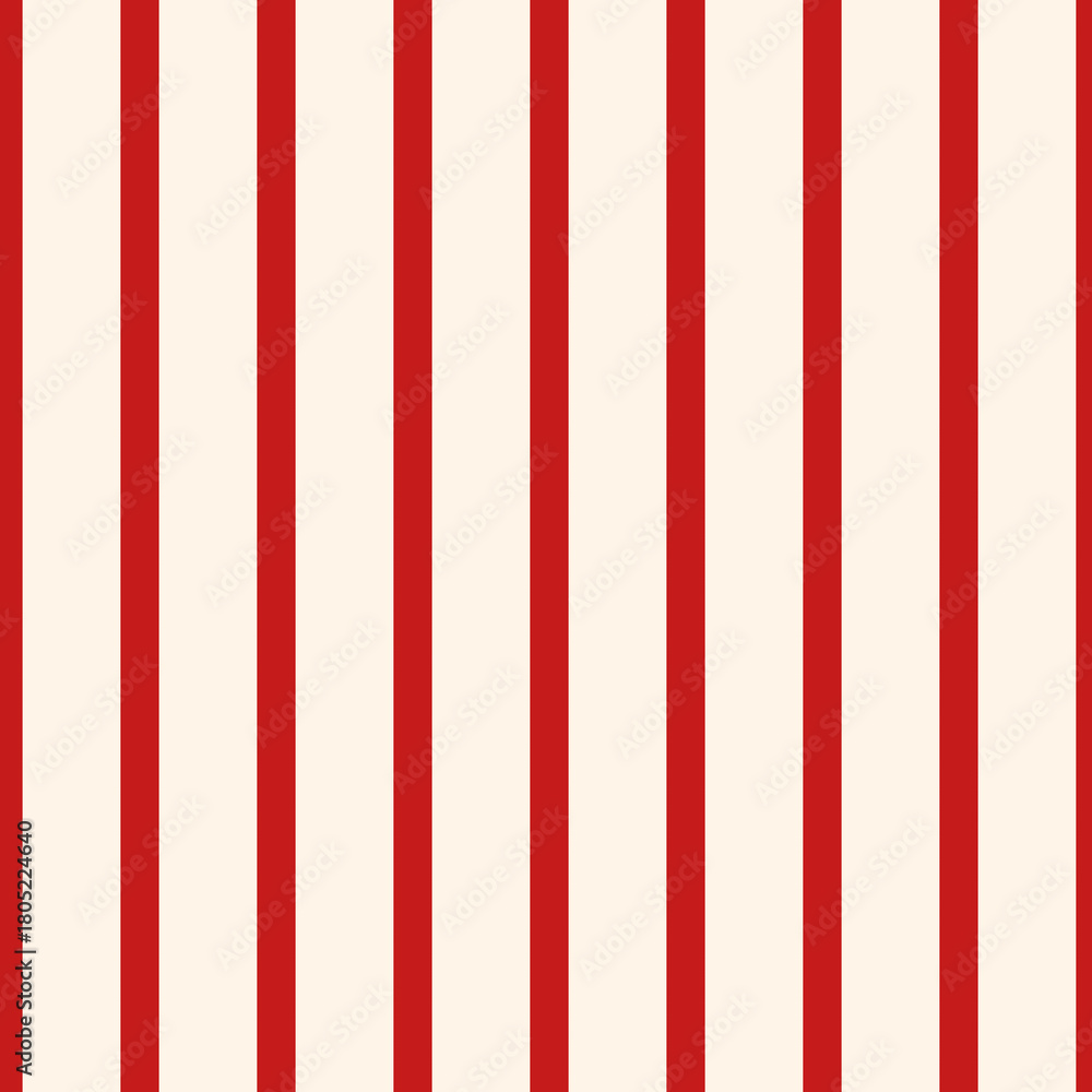 Naklejka premium Bright red and cream striped background ideal for design and decoration projects in various creative settings