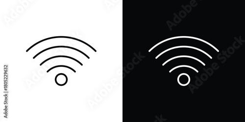 Wifi icon. Outline symbol for Website UI