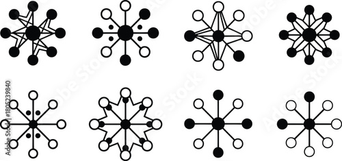 Geometric Radial Design Exploring the Harmony of Lines and Circles in Abstract Art