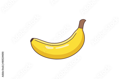 Banana — illustrative vector (vector-ready)