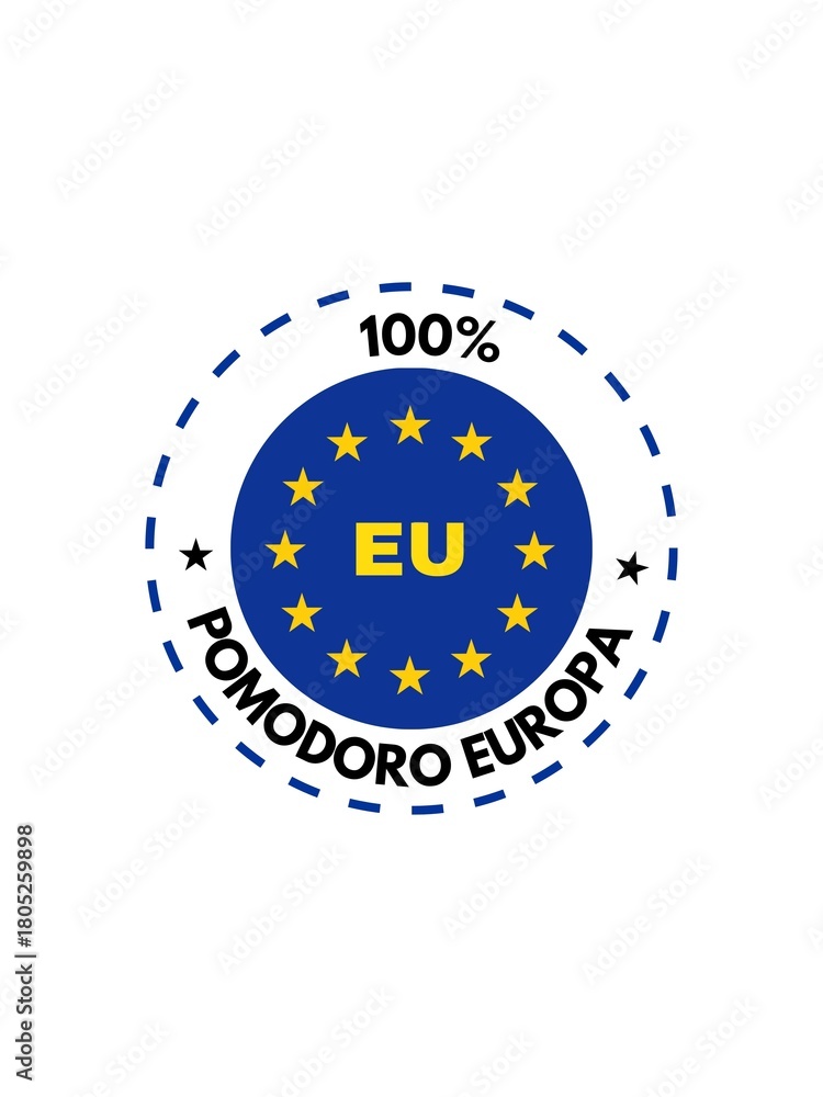 Naklejka premium Stamp european union in Italian language 
