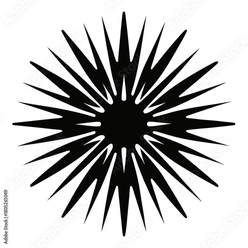 Abstract Radiant Vector Illustration – Clean Silhouette Artwork