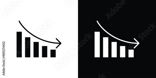 Chat arrow down icons in black and white shilhouette style for App Ui