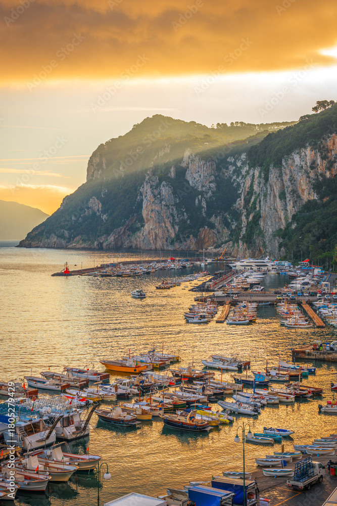 Fototapeta premium Capri, Italy Overlooking the Marina 1493