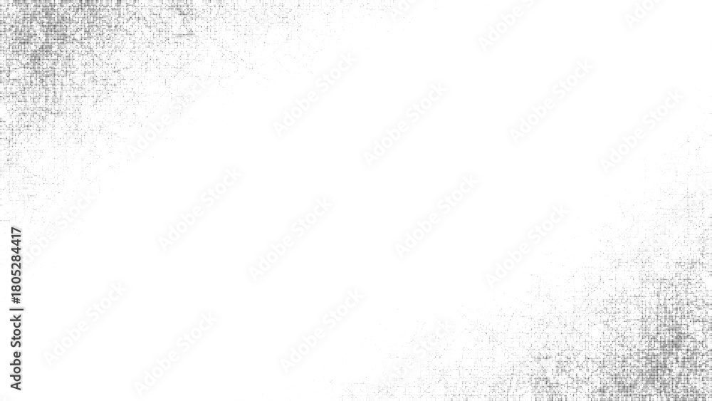 Fototapeta premium Soft cloudy halftone texture background with light gradient noise effect, abstract pixel-style grain border, minimal artistic white space design suitable for modern layouts and clean digital templates