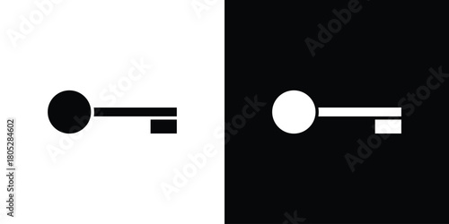 key icons in black and white shilhouette style for App Ui