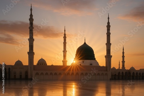 Al-Masjid an-Nabawi | Medina Mosque, Islamic Architecture, Holy Historic Mosque, Prophet Mosque, Nabawi Mosque, Holy Landmark, Masjid e Nabawi, Madina Shareef, Saudi arabia, Medina, Madinah, Holy City