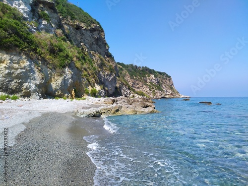 Plage sicile , Capo Milazzo , Sicile , Italie