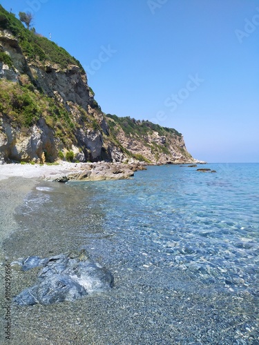Plage sicile , Capo Milazzo , Sicile , Italie