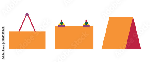 Illustration sign board store unique