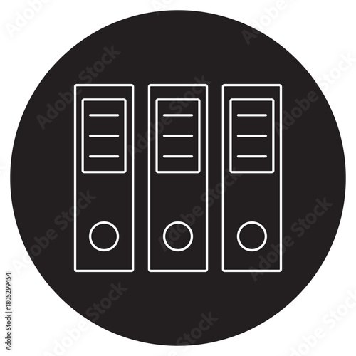 Archive Icon, Document Archive, Historical Records, Data Repository, File Storage, ilustration, vector