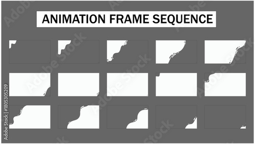 Liquid Hand-Drawn Transition | Frame by Frame Animation Vector Sequence	