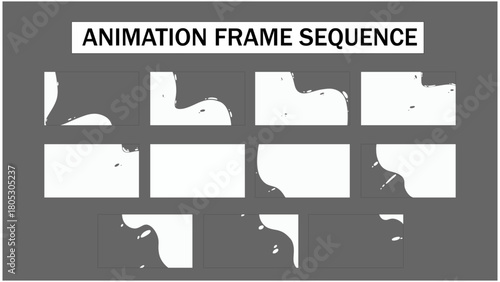 Liquid Hand-Drawn Transition | Frame by Frame Animation Vector Sequence	
