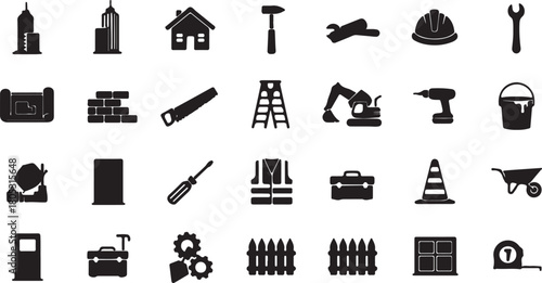 Construction and Building Icons Set 