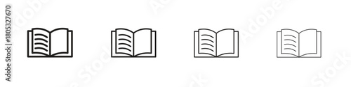 Book icons vector logo illustration simple design. Web UI design.