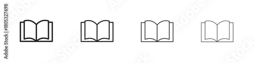 Book icons vector logo illustration simple design. Web UI design.