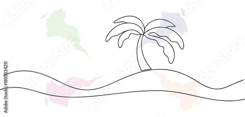 Simple Tropical Island View