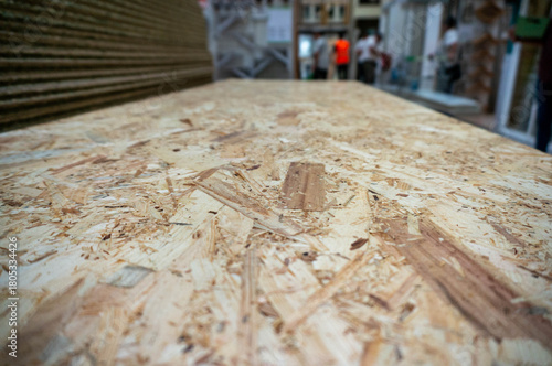 OSB sheets in the store