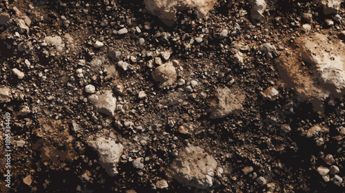 Rocky soil texture