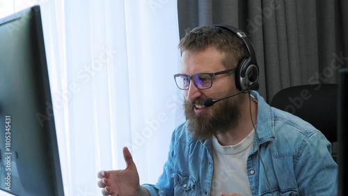 Callcenter employee angrily yelling at a client. Workplace tension, emotional fatigue, and stress during a critical customer support situation. Signs of burnout, conflict, job pressure. 