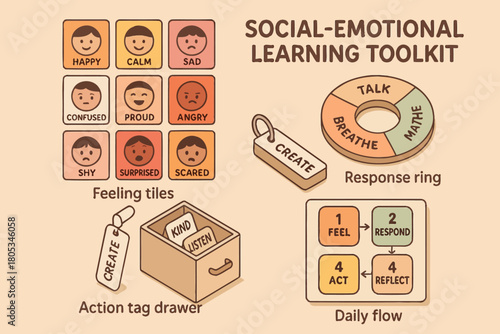 Social-emotional learning toolkit for emotional awareness and communication skills