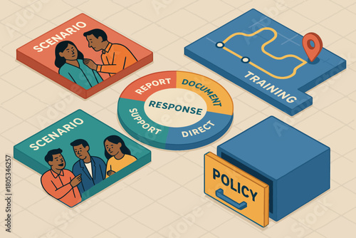 Workplace conflict resolution training and policy implementation for effective response