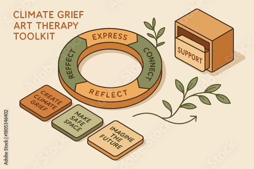 Climate grief art therapy toolkit: encouraging reflection and connection
