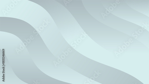 Abstract blue wave pattern with soft flowing gradient lines and curved light vector illustration