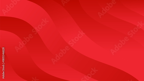 Flowing soft red silk fabric texture with abstract wavy pattern and smooth light curve motion design backdrop