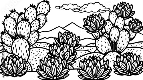 Very beautiful cluster of poppy blossoms flourishing in the New Mexico landscape, showcasing vivid petals, warm desert sunlight, and a serene natural setting across open terrain.