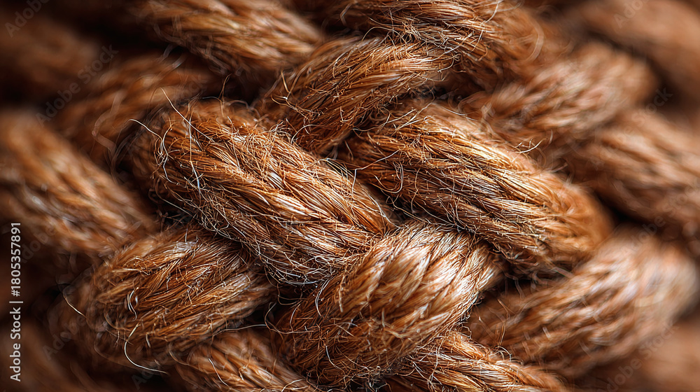 Fototapeta premium close up of jute texture