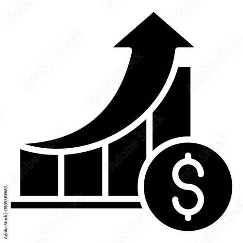 Business Growth Icon Element For Design