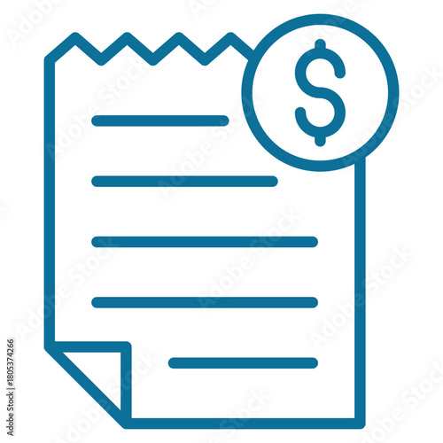 Invoice Icon Element For Design