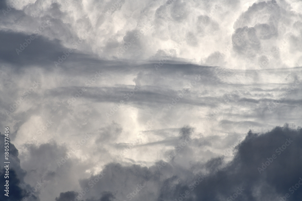 Obraz premium The Cumulus and Stratocumulus clouds