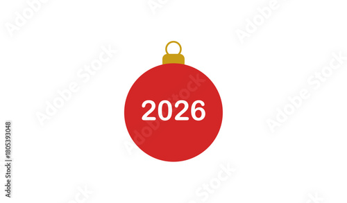 red christmas ball 2026