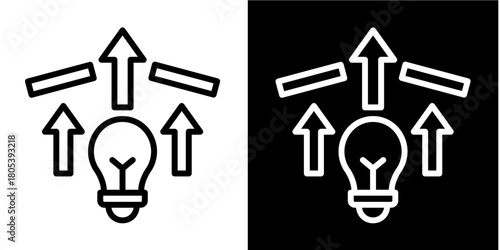 Breakthrough Growth   Icon Set White Mix Style Collection