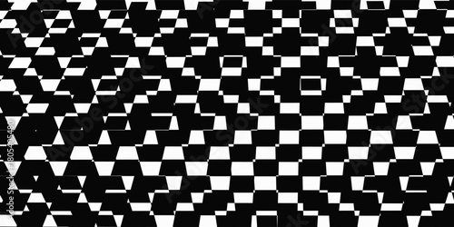 Black and white checkered pattern, Checkerboard seamless pattern