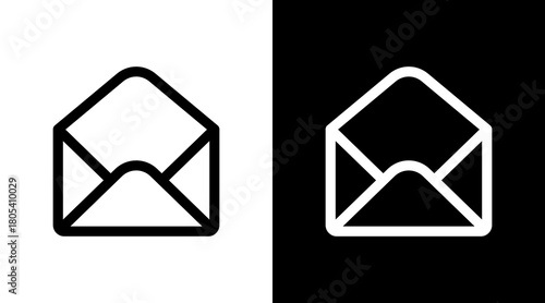 Email With Icon Set Design