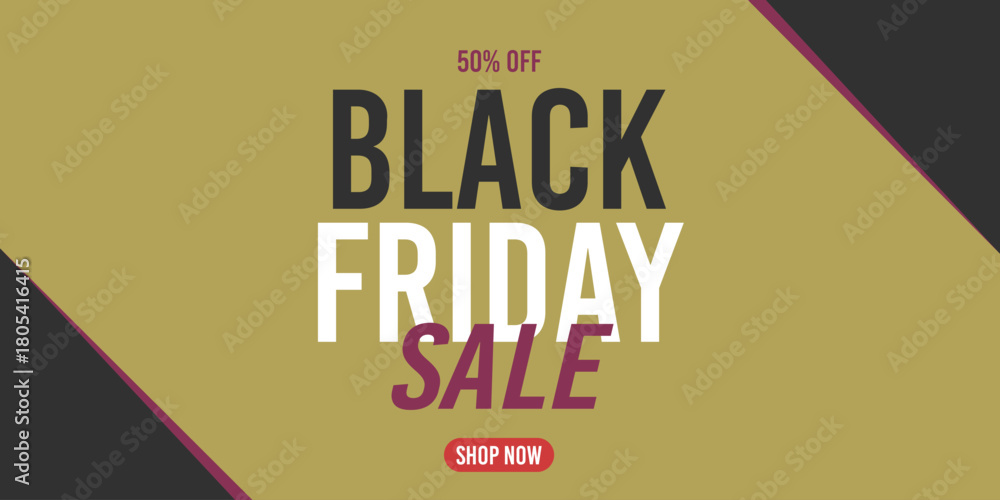 Fototapeta premium 50% off black friday sale, shop now, 50%off fifty percent off 50 % off, gold, golden, november, discount, price.