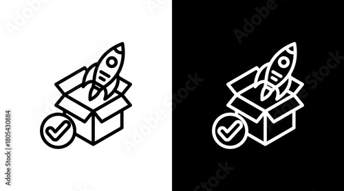 Product Release With Icon Set Design