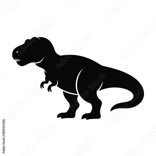 Tyrannosaurus rex dinosaur silhouette