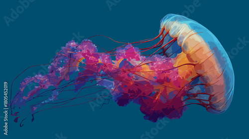 Vivid color jellyfish