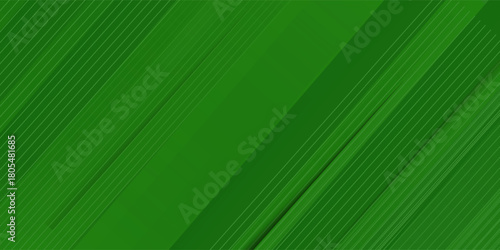 Abstract green sporty background template vector with shiny lines and lights. Green background with strong pattern design.Eps10 vector