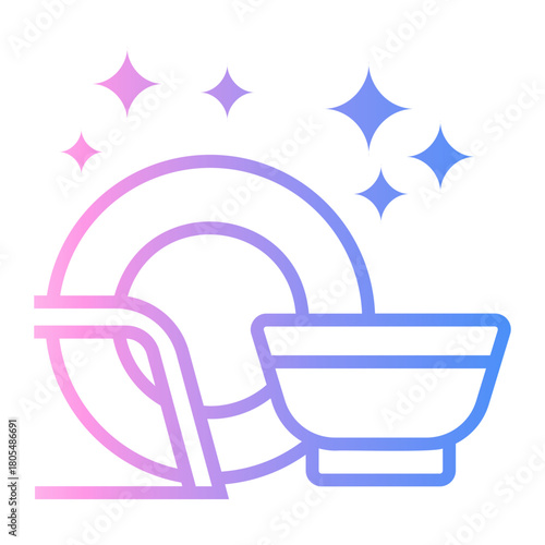 personal hygiene Line Gradient Icon