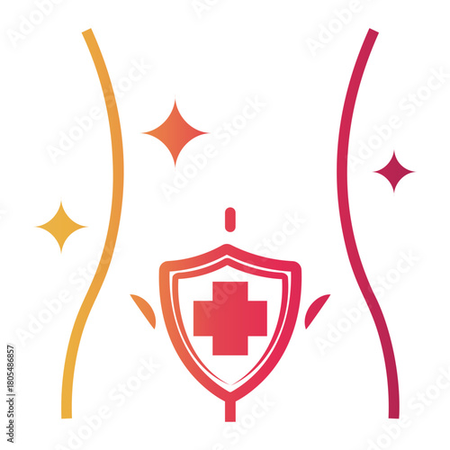 personal hygiene Line Gradient Icon