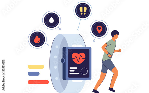 Fitness and Body Health Illustration 