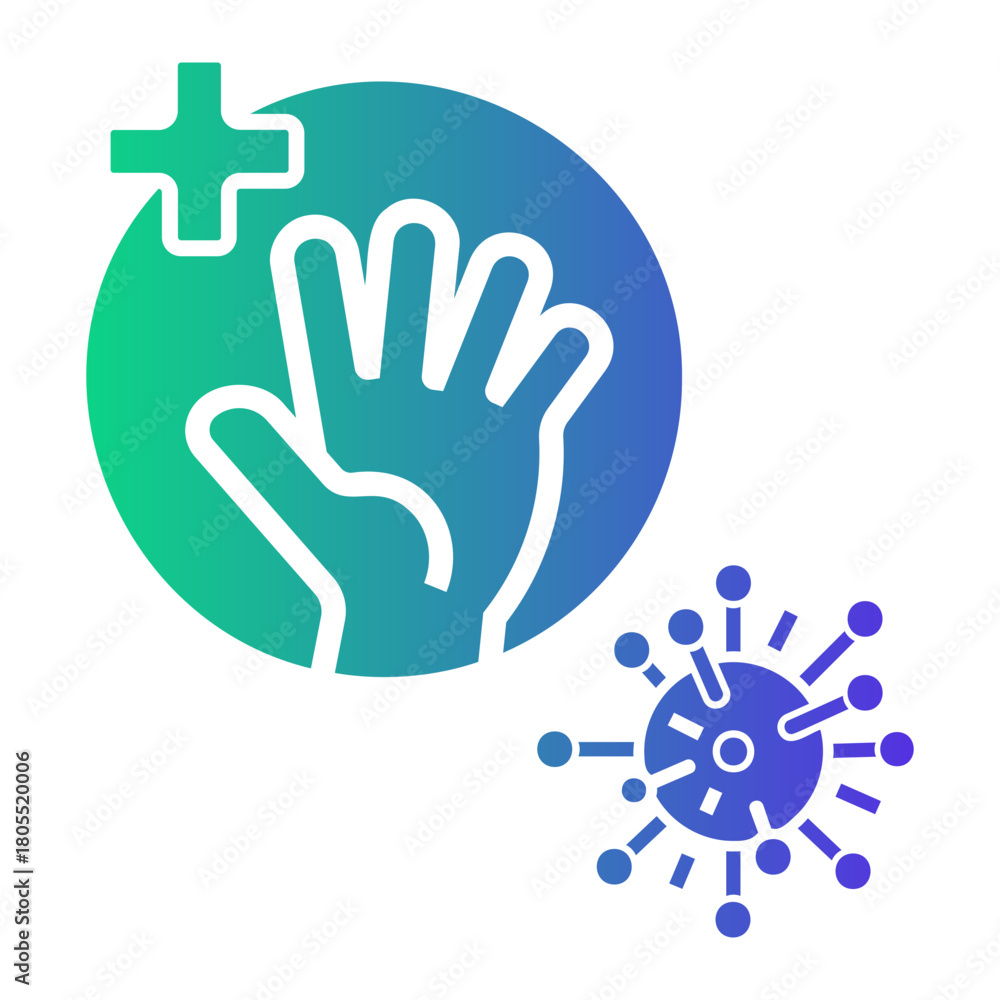 Fototapeta premium personal hygiene Gradient icon