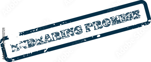 Endearing Promise Stamp Mark in Blue for Delivering Messages of Trust and Loyalty