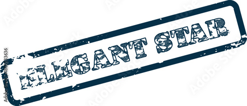 Elegant Star vintage style rubber stamp for premium quality and outstanding achievement branding