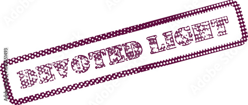 Devoted Light Textured Maroon Stamp Symbolizing Guidance and Enduring Hope
